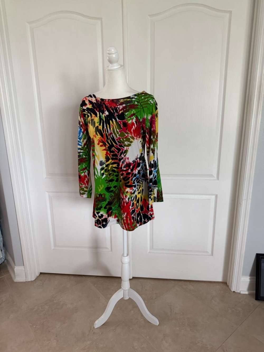 Women’s Multicolor Printed Tunic Top